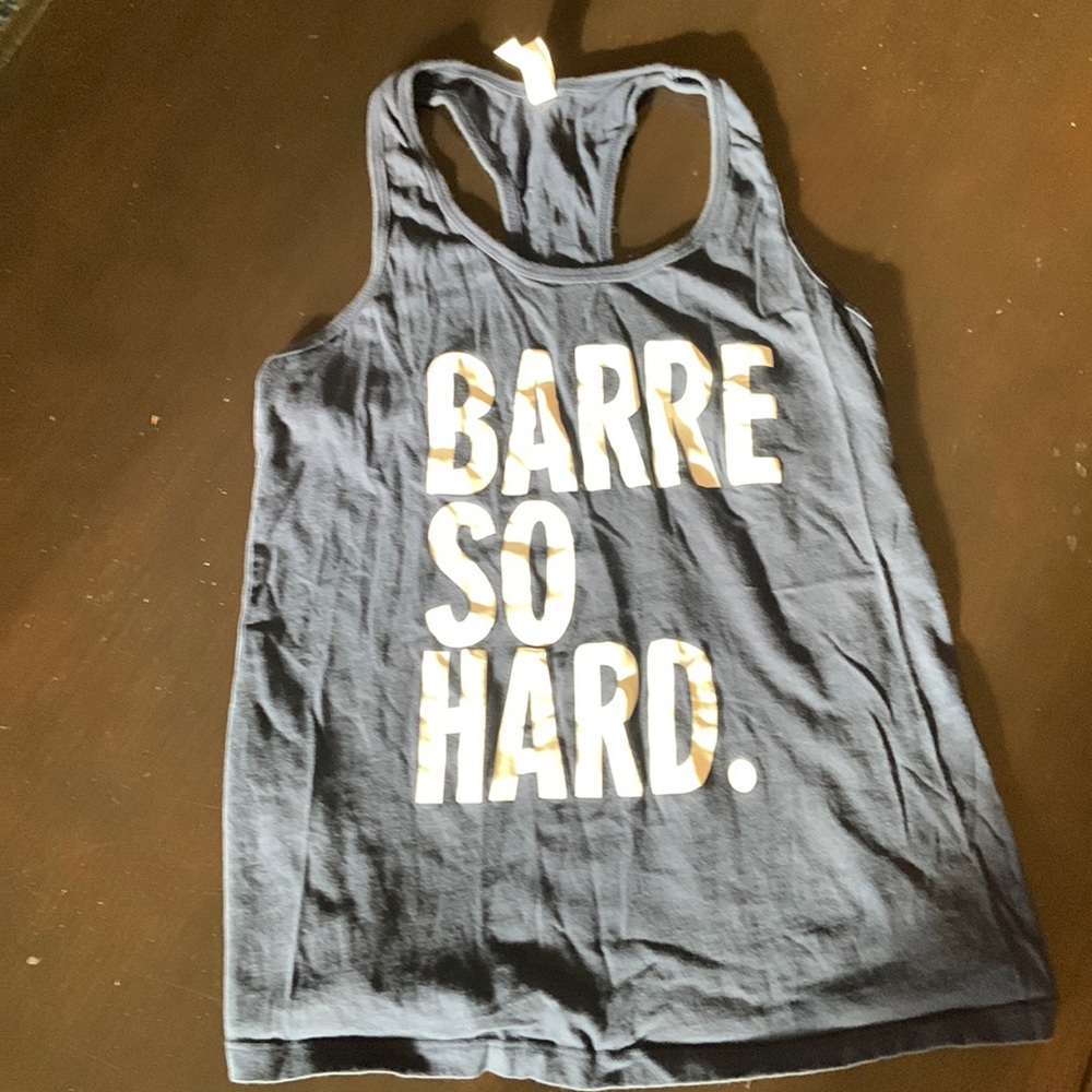 “Barre So Hard” racerback tank - S